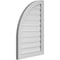 Ekena Millwork Quarter Round Top Left Surface Mount PVC Gable Vent w/ 2"W x 1-1/2"P Brickmould Frame, 20"W x 30"H GVPQL20X3002SF - alternate 2